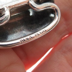 ALEX & CO. 925 Sterling Silver Antique Siam Niello Elephant Belt Buckle