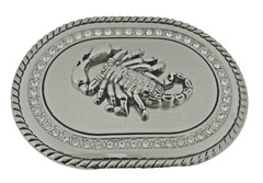 Scorpion Belt Buckles Vintage Men Silver Metal Zodiac Sign Western Cowboy Rodeo