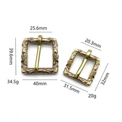 20/25mm Tang Grass Copper Buckle Collar Fastener Belt Buckle Watch Strap Buckle