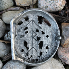 Pewter Tyr Belt Buckle Dryad Design Made in USA – Norse God Asatru Viking Runes