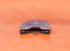 Inner 30MM Anqitue Silver Traditional Tribal Flower Leather Belt Buckle 3pcs Set