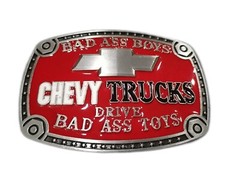 New Chevy trucks bad boys belt buckle