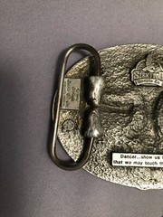 SOLID PEWTER SISKIYOU BELT BUCKLE – SOUTHWEST EAGLE FEATHER DANCER DESIGN