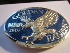 2010 NRA GOLDEN EAGLES BELT BUCKLE VERY HEAVY – GW-14