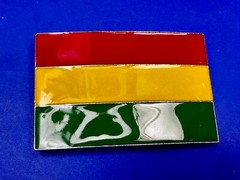 Reggae Flag Rasta Bob Marley Rastafarian Country Culture Patriotic Belt Buckle
