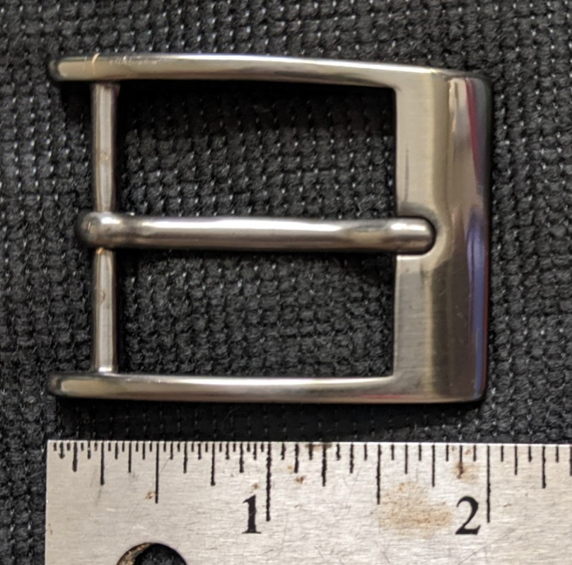 GENUINE COLE HAAN MENs REPLACEMENT BELT BUCKLE METAL SOLID BRUSHED GUNMETAL GRAY