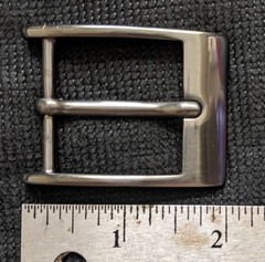 GENUINE COLE HAAN MENs REPLACEMENT BELT BUCKLE METAL SOLID BRUSHED GUNMETAL GRAY