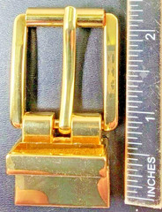 Reversible ROLLER Belt Buckle GOLD PLATED Tone Buckle fit&rsquo;s 7/8 inch (22mm)