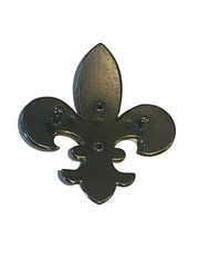 B.B. Simon Fleur De Lis Crystal Belt Buckle Swarovski AB Stones On Copper Buckle