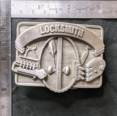 Buckles of America BA-166 Locksmith Silver Metal Western Belt Buckle 1.5 in