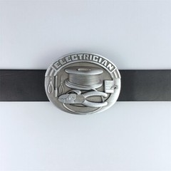 Antique Silver Trades Tradesman Electrician Tool Belt Buckle also Stock in US