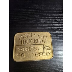 Keep On Trucking Express Vintage Belt Buckle Mens Trucker USA