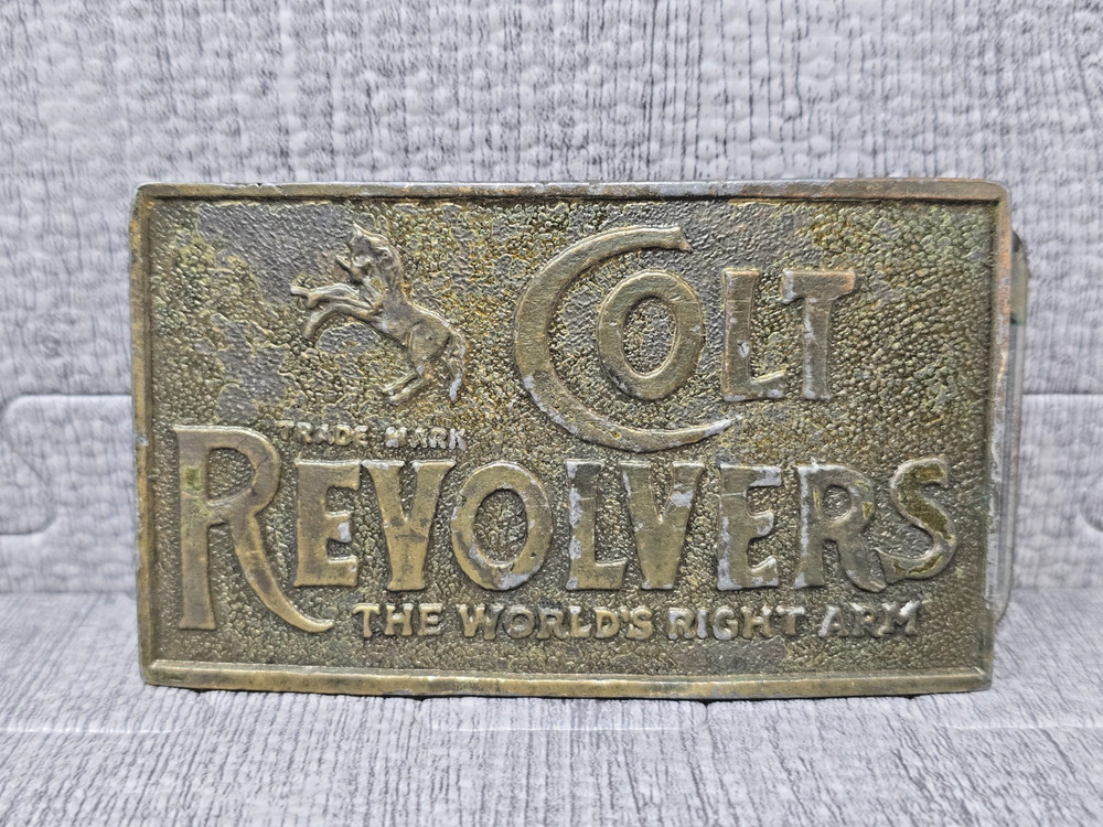 Vintage Estate Colt Revolvers Belt Buckle Good Condition