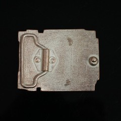 Rose Mother of Pearl Belt Buckle With Square 3D Pattern In Modern Style