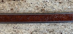 Vintage Navajo Victor Moses Begay VMB Rain Cloud Coral Silver Belt Buckle Native