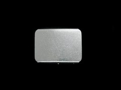 TJ15105 REALLY NICE **ROUNDED EDGE RECTANGLE** FASHION SILVERTONE BELT BUCKLE