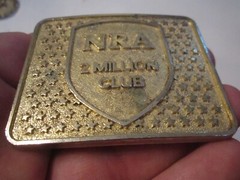 VINTAGE NRA BELT BUCKLE – 2 MILLION CLUB – GW-15