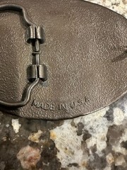 The State of Texas Star Belt Buckle, Brass, Never Worn