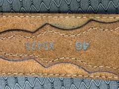 The State of Texas Star Buckle With Belt 46 Brown & Silver Western Cowboy USA