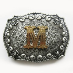 Western Initial Letter M Belt Buckle Gurtelschnalle also Stock in US