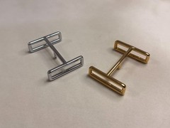 38mm Buckle Replacement Belt Buckle Polished Gold/Silver H with Pouch