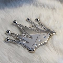 Royal Crown Bling Silver Metal BELT BUCKLE NEW Gift Fashion Costume
