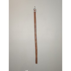Men&rsquo;s Brown Leather Casual Belt with Silver Buckle Size XXL