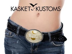 Minimalist Sun and Moon Belt Buckle – Celestial Handmade Silver Buckle – 918-2