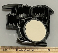 Drum Set Metal Enamel Belt Buckle Rock Music Entertainment Rock N Roll
