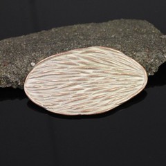 Oval Organic Textured Belt Buckle Belt Buckle Rose Mother of Pearl
