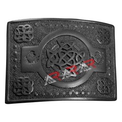 Belt Buckle New Brand AAR Scottish Highland kilt Celtic Knot Work Black Finish