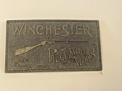 VINTAGE WINCHESTER REPEATING ARMS BELT BUCKLE LEWIS BUCKLES 🌺🌺