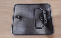 NEW Chevy Trucks Logo Pewter Finish Enamel Metal Belt Buckle,