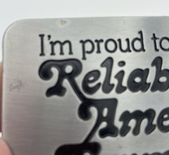 VTG 1982 New Holland Farming Metal Belt Buckle Proud To Be An American Farmer