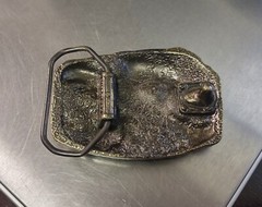 Vintage Bass Anglers Sportsman Society Belt Buckle Fishing Brass