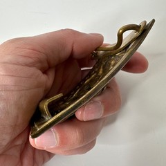 Vintage Brass Eagle Belt Buckle E Pluribus Unum US Great Seal Rectangular Plate