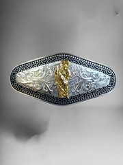 Saint Jude Cowboy Western Rodeo Belt Buckle Hebilla Vaquera Charra San Judas