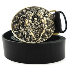 Gemini belt buckle, Twins Horoscope Astrological Zodiac Sign solid belt buckle