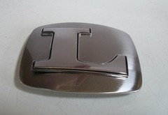Men&rsquo;s Fashion Silver Finish Initial L, O, W Hip Hop Buckle No Belt