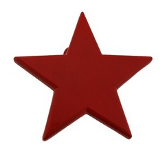 Love Red Color Star Belt Buckle Metal Plain Finished Punk Rock Men Women New