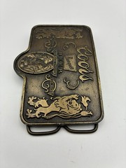 Vintage Coors Banquet Beer Belt Buckle Bottle Opener Made In USA 3.5” X 2.5”