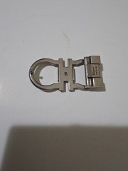 AUTH. SALVATORE FERRAGAMO SILVER GANCINI BELT BUCKLE FOR 1.3&Prime; WIDE BELT STRAP