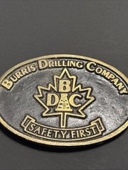 Burris Drilling BDC DynaBuckle Solid Bronze Belt Buckle – Provo Utah MCM