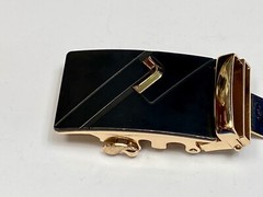 Replacement formal slide style black & copper or rose gold color belt buckle