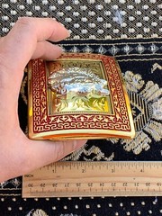 Western Buckle Gold Silver Red Horse Head Cowboy Buckle 2 » Hebilla Vaquero