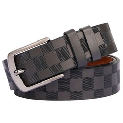 renwoxing Men&rsquo;s Genuine Leather Belt – 3.8cm 40&Prime;-42&Prime; Waist Adjustable, Black