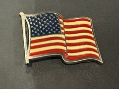 Classic American Flag Stars And Stripes Metal Belt Buckle Red White Blue USA