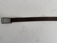 Grip6 Gray Honeycomb Buckle w/ Brown 1” Wide Tactical Nylon Belt – 48&Prime; Long