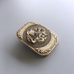 Dragon Rectangle Solid Brass Belt Buckle Gurtelschnalle Boucle de Ceinture