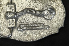 Vampire Skull and Crossbones Corba Belt Buckle Monster Buckles Mobtown Chicago